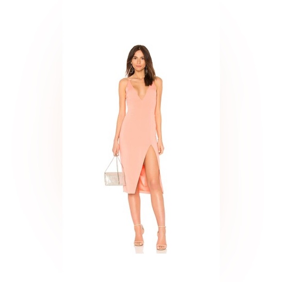 NWT Jay Godfrey Gwendoline Midi Dress in Papaya - Picture 1 of 5